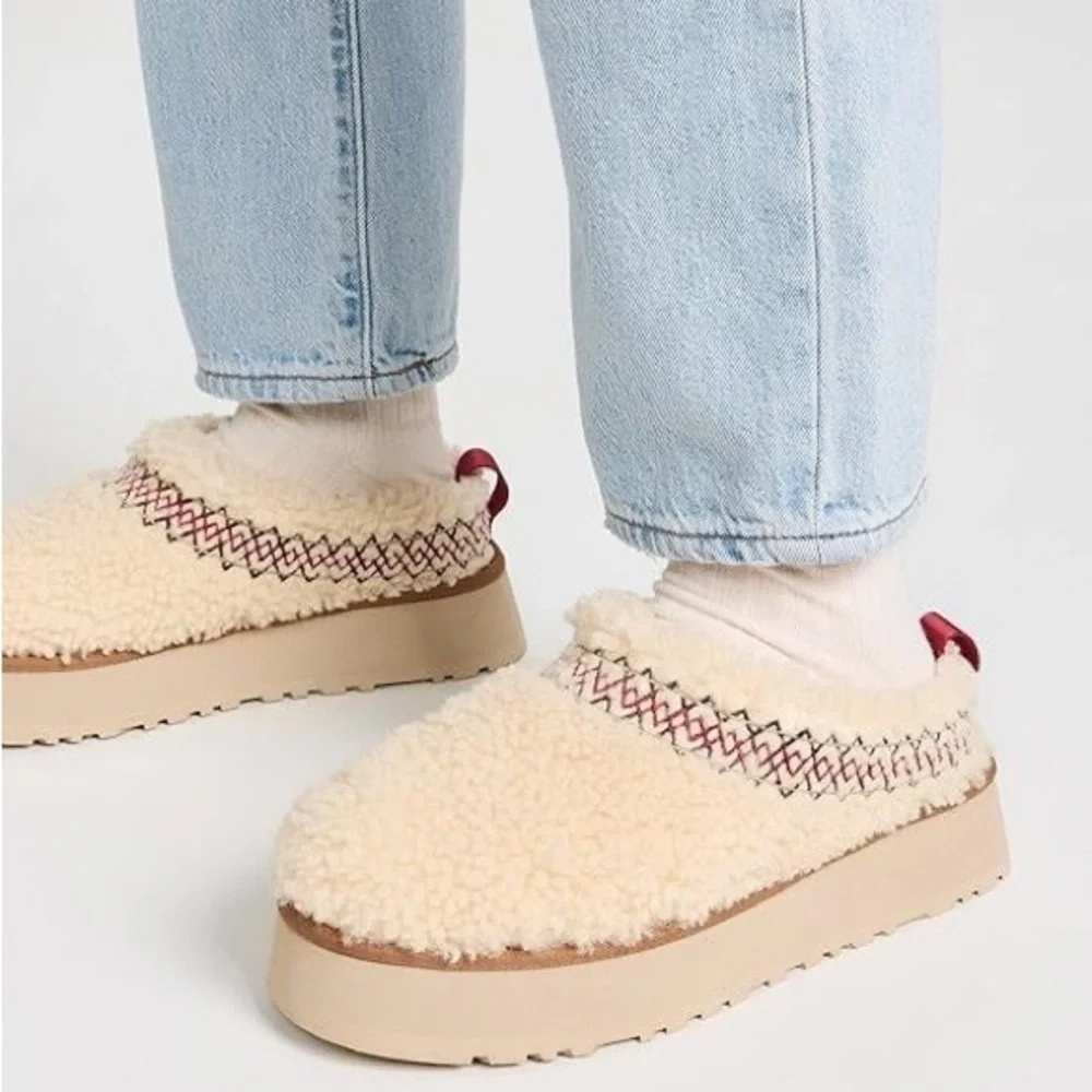 UGG Cream and Tan Platform Shoes - Picture 2 of 12